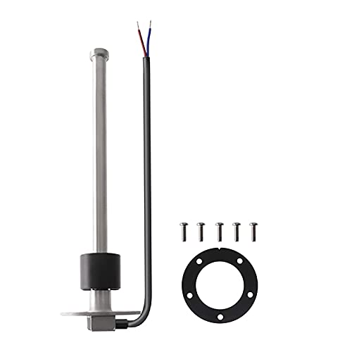 0-190 ohms 18" Boat Fuel Sending Unit Marine Fuel Tank Sending Unit Fuel Level Gauge Sensor Gas Tank Sensor Fuel Gauge Sending Unit Sender (450mm) fit Fuel Gauge & Water Gauge