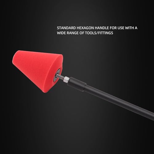 image for Polishing Cone, SPTA Car Wheel Hub Drill Buffing Sponge Pads Kit, Poli