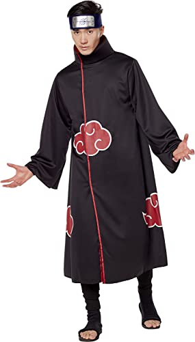 InSpirit Designs Adult Naruto Akatsuki Robe Costume, Multicolored, L