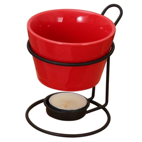 Scaldapasseri per fonduta – Bicchiere per Fusione di Cioccolato, Set di Burro in Ceramica, scalda Formaggio Personalizzato | Dispositivo per Caramelle riscaldato con da tè, per Uso o Festa