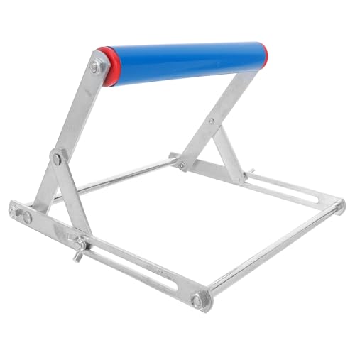 Operitacx Supporto Regolabile per Macchina da Taglio Rulli, Telaio in Metallo Pieghevole da 55-135 Mm per Lavorazione del Legno, Supporto Materiale Stabile per Falegnameria e Progetti DIY