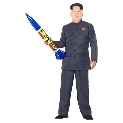 Smiffys Disfraz de dictador, Gris, con pantalones y chaqueta