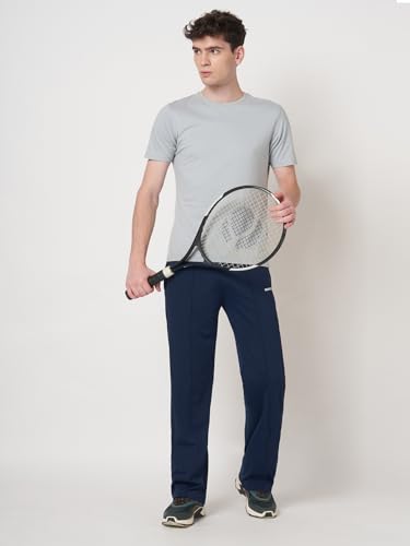 Image of MARK LEUTE Men's Straight Fit Rapid Dry Front Pleated Stretchable Lycra Trackpant