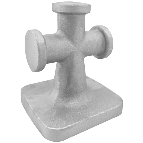 Borne à croix simple en aluminium pour amarrage de kayak et canoë