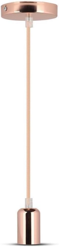 V-TAC V-TAC SKU. 3781 hanglamp, chroom, lampen vt-7448, kunststof en andere materialen, E27, roze, diepte: 60 mm