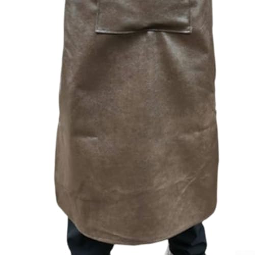 Polyurethane Welding Apron, 100cm Waterproof and Fireproof Protective Apron with Pocket for Kitchen, Cooking, Washing and Industrial Use