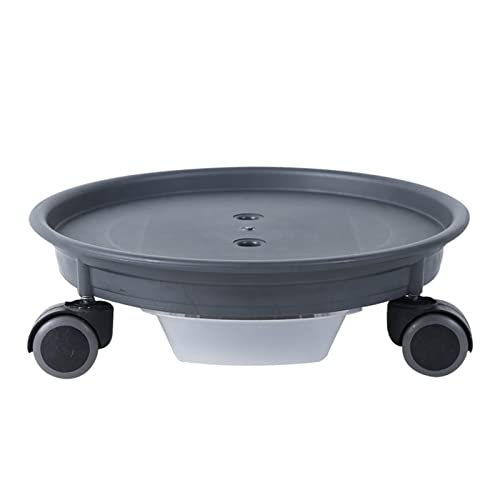 HIMM Stand de Fleurs Mobiles de Type tiroir, Plateau de Pot à roulettes, Fournitures de Jardinage, Base de Support de Pot de Fleurs Mobiles, PP Matériel (Color : Dark Grey, Size : S) Cover