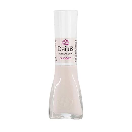 Dailus Suspiro - Esmalte Transparente, Acabamento brilhante, Fórmula vegana, 8 ml