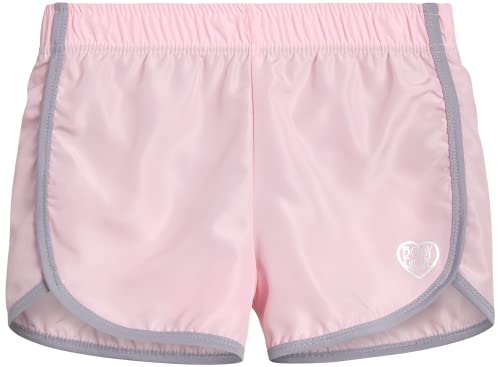 Body Glove Girls? Active Shorts ? 2 Pack Athletic Gym Dolphin Shorts (Size: 7-12), Size 10, Grey Hearts/Pink #TOP4