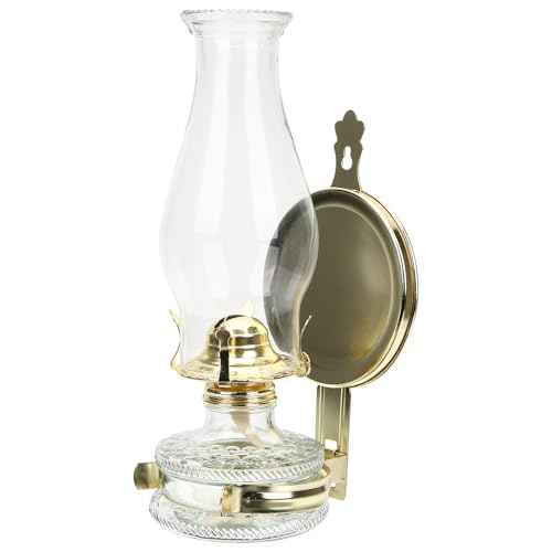 NOLITOY Lampada Petrolio Vintage Grande in Vetro Trasparente Lanterna Decorativa per Salotto e Illuminazione d Emergenza Stile Retrò Elegante per Interni
