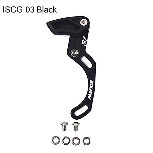 MASO Bike Chain Guide, MTB 30-40T Bash Guard - Single Ring for ISCG 03 BMX Mount Road (Black)