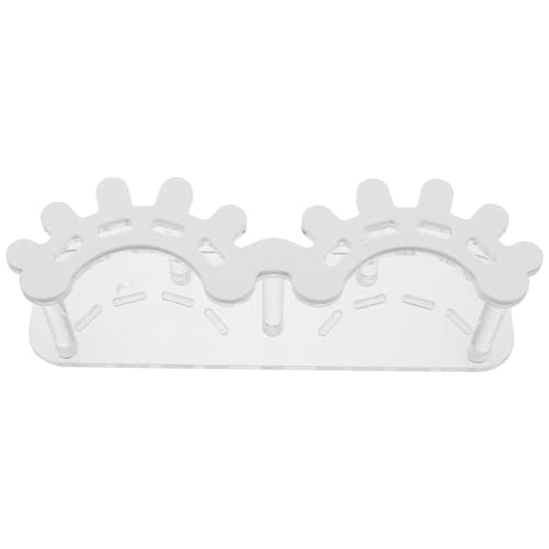 FOMIYES Porte-pinces : Support pour pinces à cils – Organiseur acrylique à 8 trous pour salons de beauté – Étagère transparente