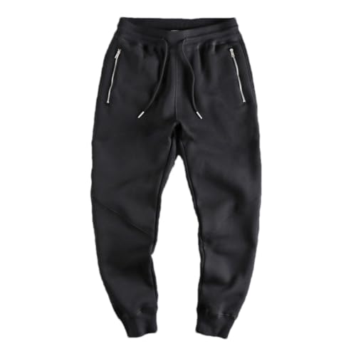 Pantalon de jogging homme coupe droite anti-perte avec poche zippée