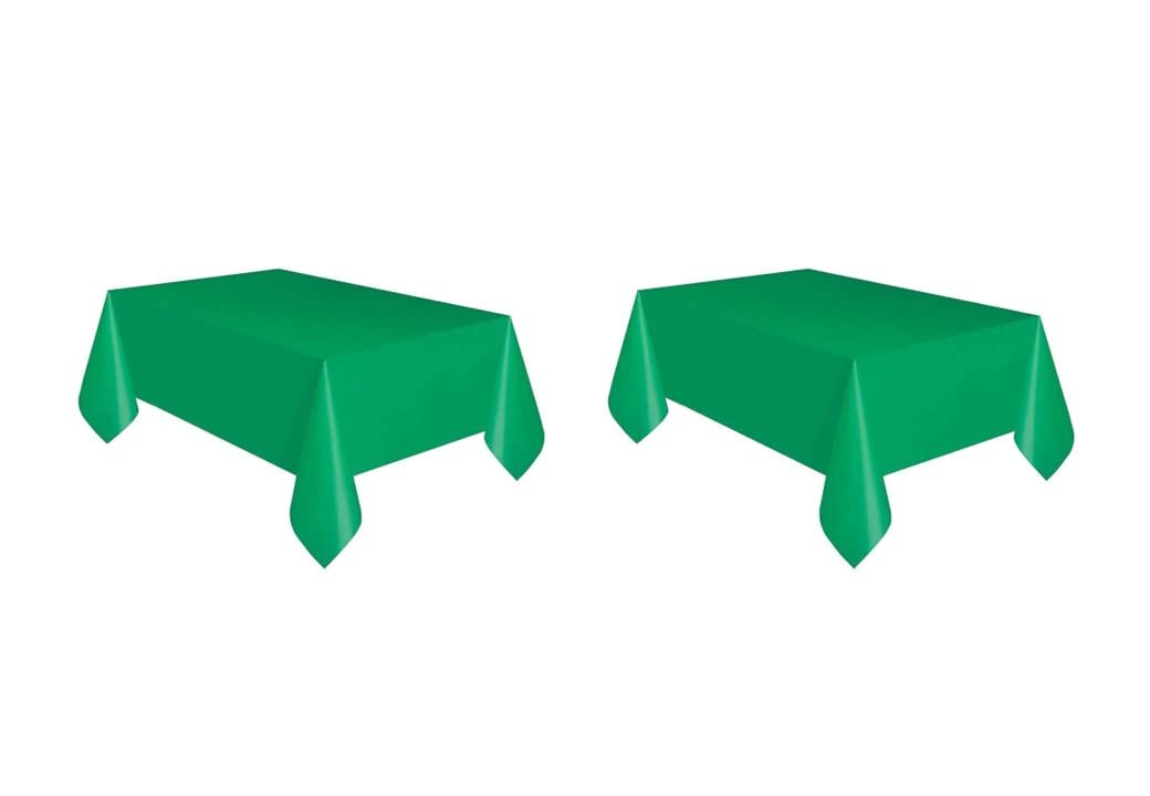 ALMACENESADAN, 5022, Party and Birthday Pack; Consists of 2 Fiesta Tablecloths 120 x 180 cm, Green, Green