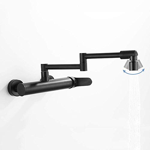 Mitigeur de cuisine noir au design universel et finitions mates haut de gamme