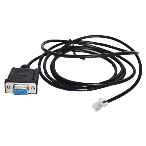 DB9 D-SUB9PIN RS232 to RJ11 RJ12 6P4C Converter PLC Programming Cable for KV Series PLC to PC Communication KABLE(5m)
