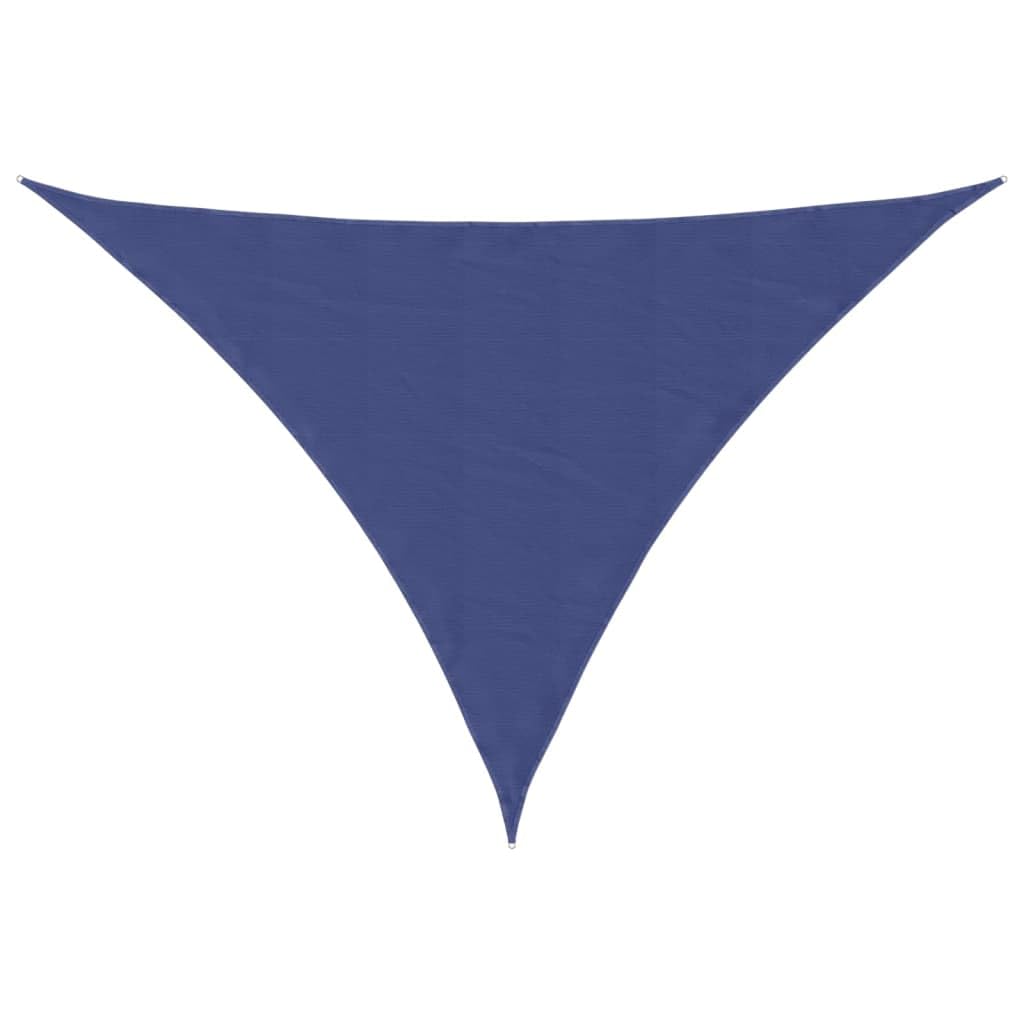 Voile d'ombrage bleu pour repas de jardin et détente sur la terrasse