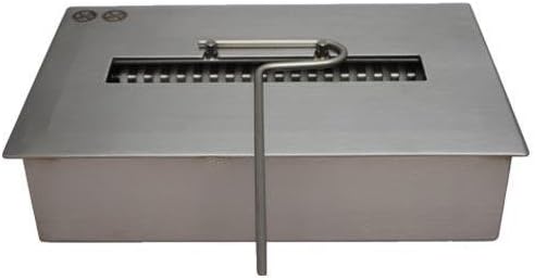 New Firebox Burner Stainless Steel for Fireplace or Table adjustable Flame 2,5 liters / 30 cm by Deka Interieurbouw