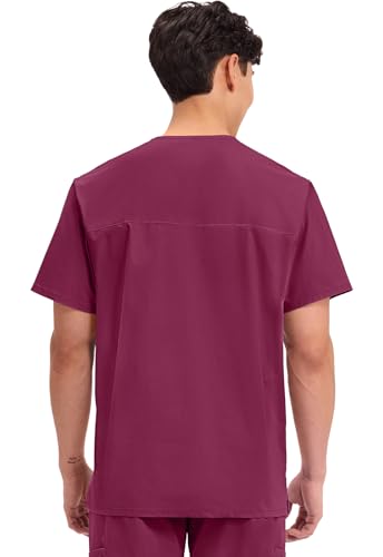 Image of Cherokee WW Professionals Men's V-Neck Scrub Top 4 Pockets Medical Shirt