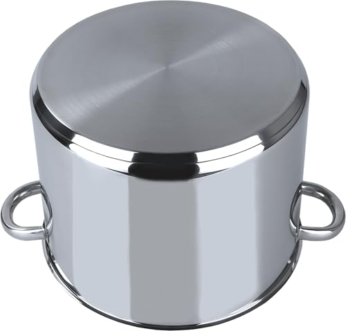 Miniatura 3 de Aro Olla Profesional Multiuso Con Tapa De Vidrio, Para Todo Tipo De Cocinas, Ø 28 Cm, Olla Grande 13,5 L , Olla De Acero Inoxidable Para Restaurante, Hotel, Catering.
