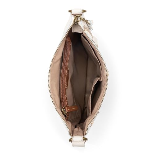 The Sak Lucia Leather Crossbody Purse - Premium Leather Women's Handbag for Everyday & Travel - Cross Body Bag With Zipper3