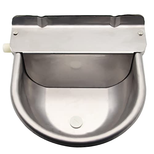 Automatic Horse Waterer Upgraded Livestock Water Bowl Stainless Steel Trough For Cattle Cow Pig Sheep Pet Dog #TOP1