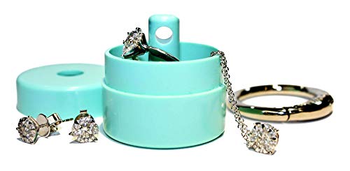Lion Latch Jewelry Tote Pill Box Keychain Container Jewelry Box Case Storage (Mint)