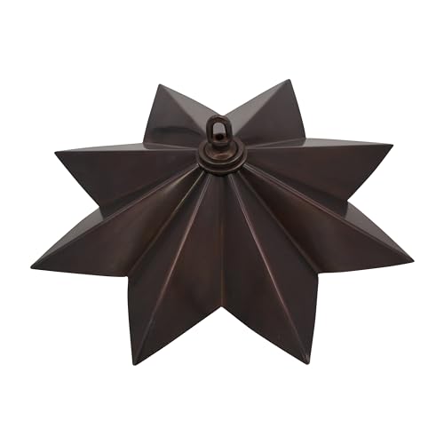 Image of RCH Hardware CN-BR11H-310 Brass Modern Star Ceiling Canopy, 12.2 Inch, Bronze