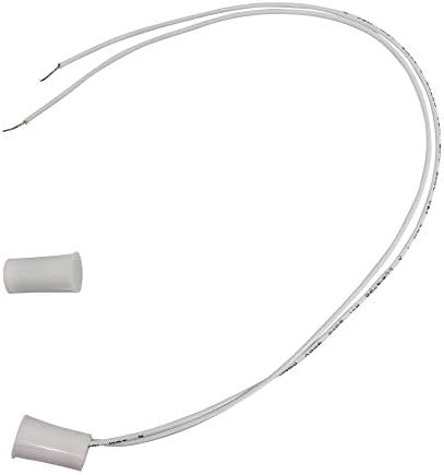 1 Mini White Recessed Door Contacts NC Security Alarm Door Window Sensors with Magnetic Reed Switch. These ¾” Door Contact Position switches DCS Work with All Access Control and Burglar Alarm Systems