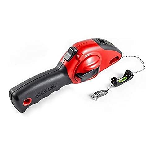 Kapro K214 - Niveau + Marqueur de Ligne de craie anti-deslizante. Ameublement. 30 mt. De Ligne Cover