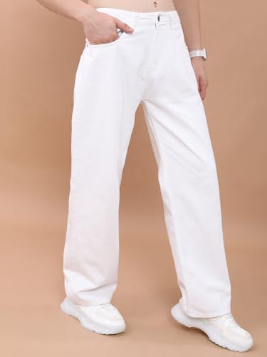 Image of Highlander Men's Loose Fit Jeans | Wide Leg | Mid Rise | Cotton | Jeans for Man