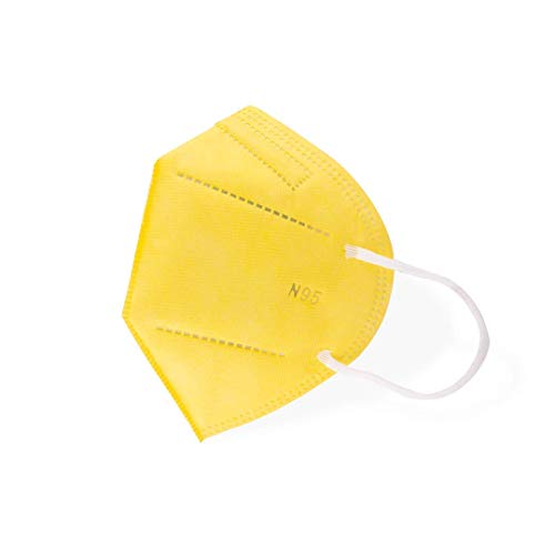 Image of Non Woven Unisex Anti Pollution Anti Dust N95 Face Mask -Multicolored, Free Size, Pack of 1