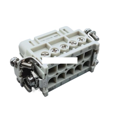 Conector de servicio pesado de 10 polos pequeño HA-010-F para paneles 4
