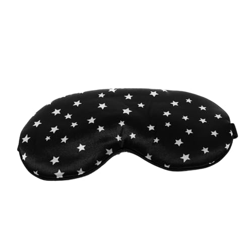 Healeved antifaz para dormir máscara cinta para dormir dispositivos viajar apagón de ojos para dormir eye mask blinder cubre ojos para dormir para el de uso diario Seda Black