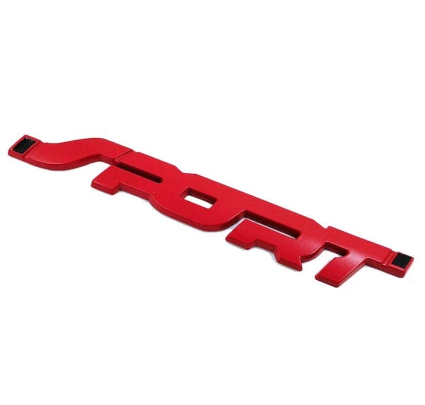 Image of Emblems for Car & Bike Metal Lo.go and Grill Me.tal Lo.go, Auto Accessories for Car Emblem 3D Badge Auto Racing Sport Sticker Grand Tourer Decal. (RED 3D Sports Metal Sticker)