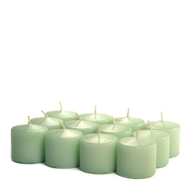 Mint Green Unscented Votive Candles 15 Hour - Box of 12