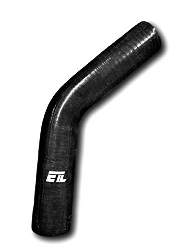 Silicone Elbow 4.00 Inch 45 Degree Black