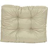 TexDeko® Garden halbes Palettenkissen 60x80x18cm wasserabweisend UV - beständig Premium Sitzkissen gesteppt Palettenauflage für Europaletten Palettenmöbel Palettenpolster (Sand)