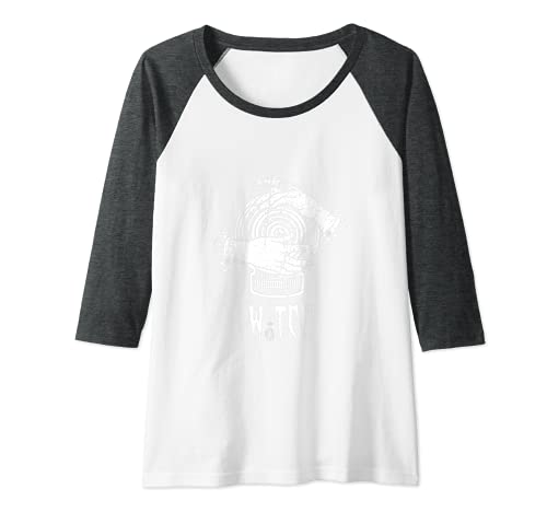 Mujer Brujas Magia Coven Wicca Halloween Calabaza Miedo Camiseta Manga Raglan