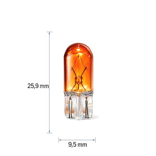 Light Galaxy ... Ihr Lichtlieferant 10x T10 WY5W 12V 5W Blinkerbirnen Orange W2.1x9.5d Blinker Lampe Seitenblinker Amber Glas Autolampen