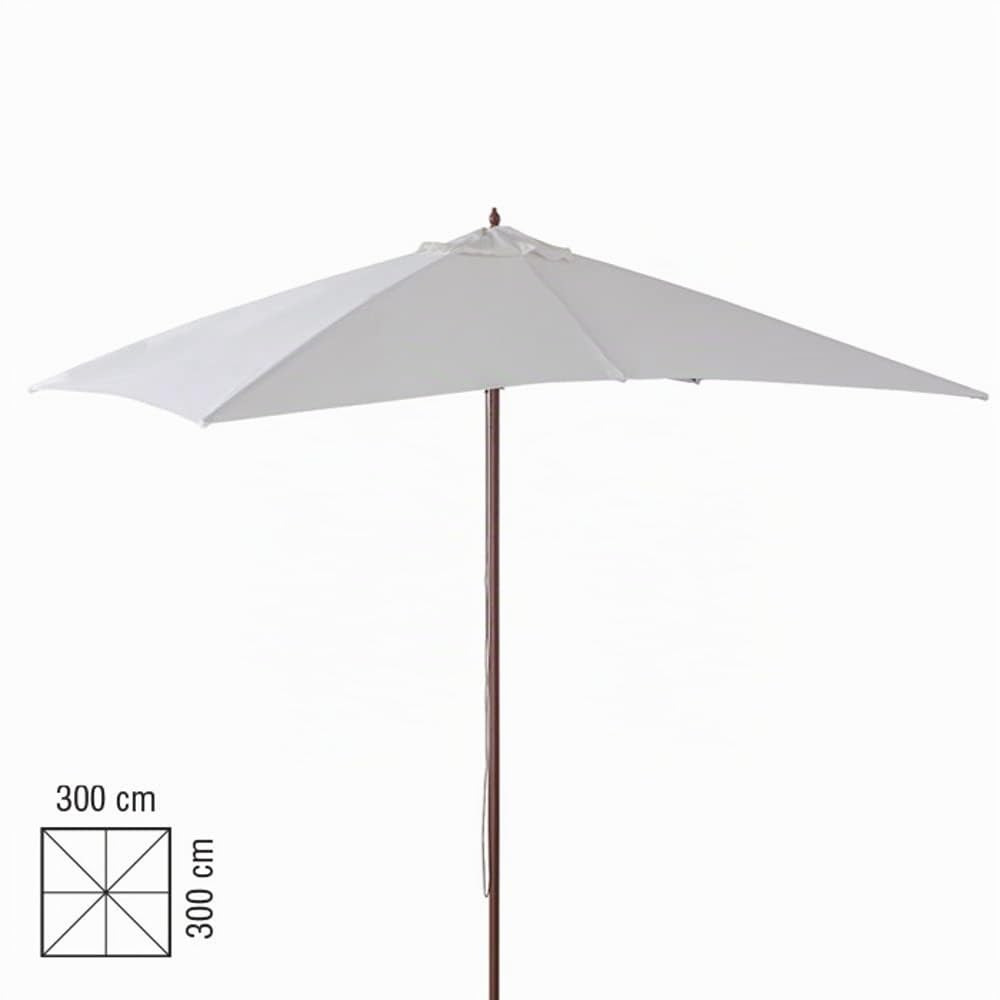 VERDELOOK | Ombrellone in Legno da Giardino con telo rettangolare quadrato o ottagonale