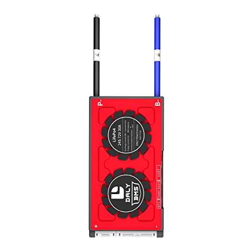 DALY LiFePo4 72V Smart BMS 30A 24S with UART Communictaion Bluetooth BMS for Rated 3.2V Lithium Battery Power Bank Protection,Off Grid Application, Solar System(Smart BMS,30A)