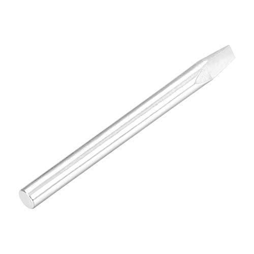 Image of uxcell 70mm Lead-free Soldering Iron Tip Replacement 4mm Width Solder Tip Welding Equipment for Soldering Silver 60W 3pcs