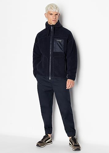 Armani Exchange Men's Collegiate Capsule Full Zip Mock Neck Fleece2