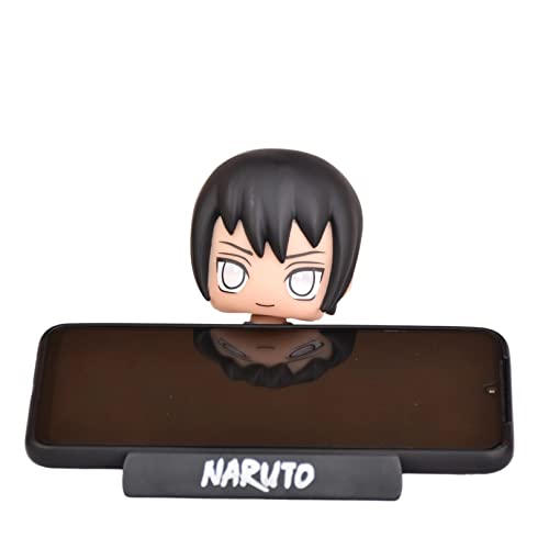 Image of AUGEN Super Hero Sasuke Uchiha Action Figure Limited Edition Bobblehead with Mobile Holder for Car Dashboard, Office Desk & Study Table (Pack of 1), Plastic