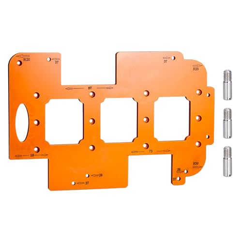 複数の素材に対応した木工ホールカッターテンプレートスロッティングテンプレートプロやクラフト愛好家向けに作られたアクセサリー