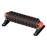 XL IT Band Firm Foam Roller with Resistance Holder - 17 inches - Exercise Roller for IT Band Issues, Deep Tissue Muscle Massage, Muscle and Back Roller for Fitness, Gym Equipment (Black)