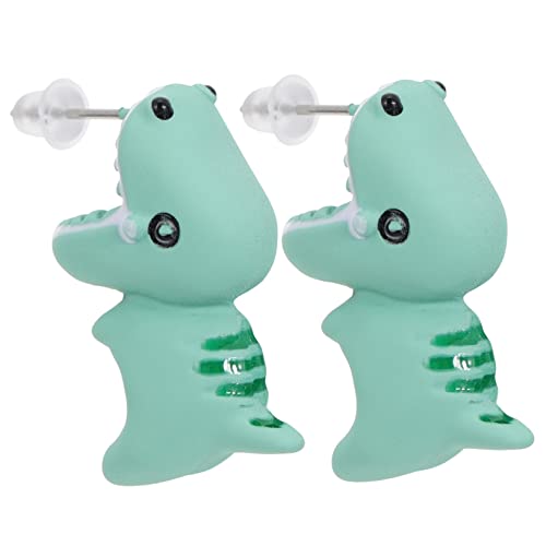 Pendientes de dinosaurio para regalo de niñas joyas divertidas de cumpleaños