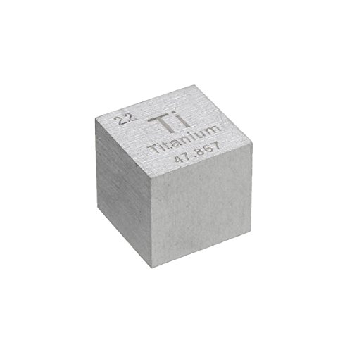 EsportsMJJ 99,5% Alta Pureza 10 mm Cubo Titanio Ti Metal Tallado...