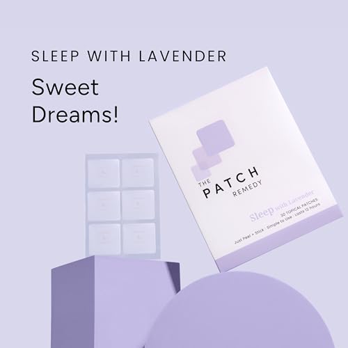 Image of The Patch Remedy Sleep with Lavender Patch | Valerian, Passionflower, Hops, Magnesium Glycinate, Lavender | 30 Patches